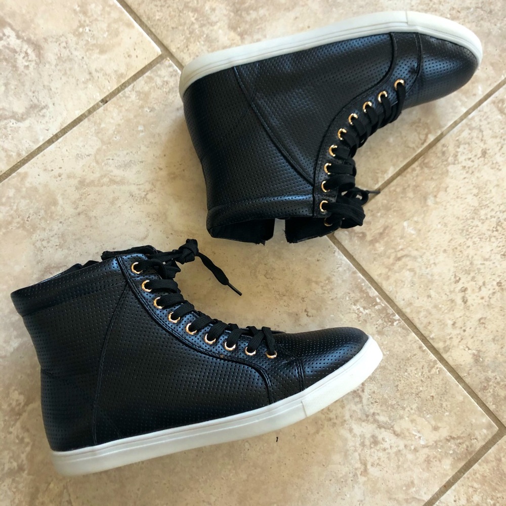 Masseys Callie Black Fashion Sneakers Shoes